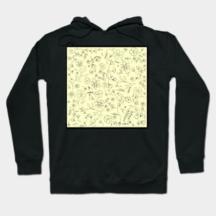 Floral Pattern in Yellow Hoodie